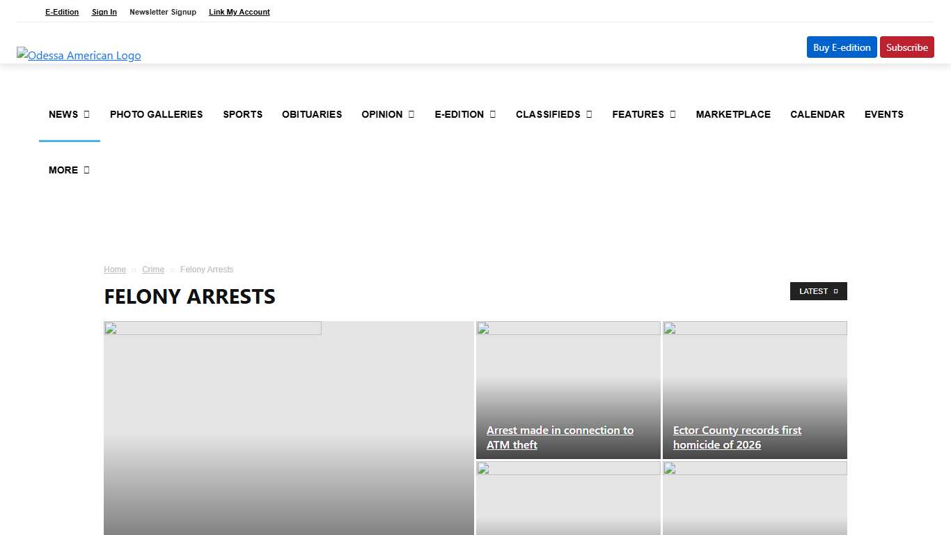 Felony Arrests Archives - Odessa American