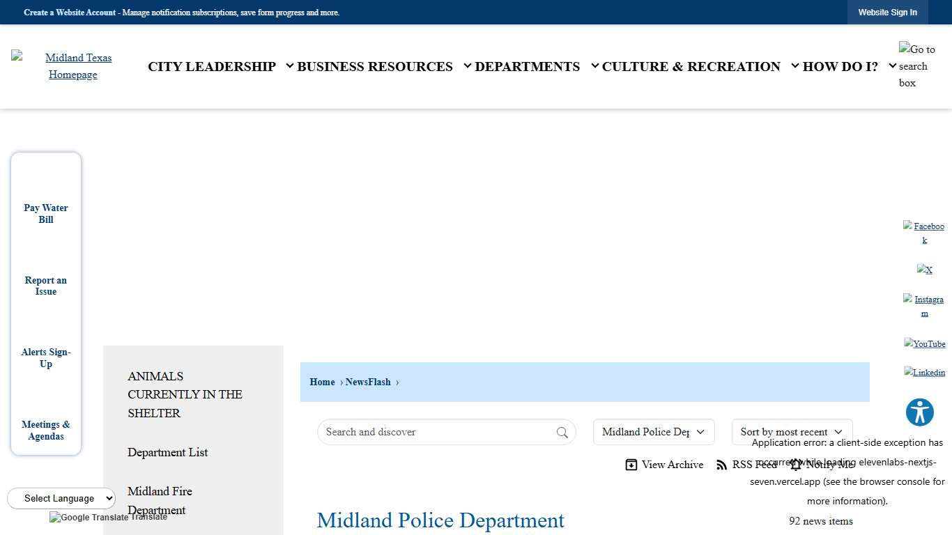 News Flash • Midland, TX